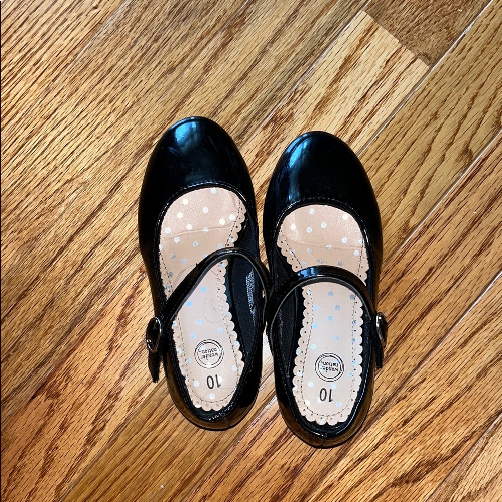 Wonder Nation Shiny Black Mary Jane Shoes